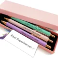 Nurse theme metal ballpoint pen gift set with 3 colored pens in pink box for graduation. - Nurse(Style 9)