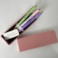 3-piece metal ballpoint pen gift set with custom mom appreciation quotes in luxury box. - Love You Mom
