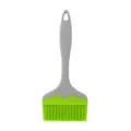 Wide silicone basting brush large oil brush for kitchen cooking baking and BBQ grilling tools. - Green