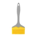 Wide Basting Brush Silicone Pastry Brush for Cooking BBQ Baking Kitchen Tool Grey Yellow - Yellow