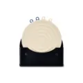 Set di tappetini termoisolanti rotondi in silione con supporto nero da cucina - Set supporto nero