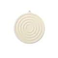 Tappetino isolante termico rotondo in silicone per tavolo da cucina sottobicchiere - Bianco avorio