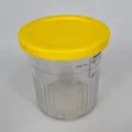 Replacement ice cream pint cup with yellow lid compatible for Ninja NC500 NC501 series - Yellow