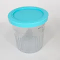 Replacement ice cream pint cup compatible with Ninja NC500 NC501 series, clear container - Blue