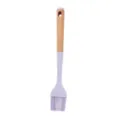 Pinceau a patisserie en silicone avec manche en bois pour la cuisine et la cuisson des aliments. - Pinceau de cuisine (Manche en bois)