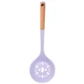 Ecumoire en silicone avec manche en bois ustensile de cuisine louche de cuisson - Écumoire (Manche en bois)