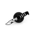 Gothic dagger rose enamel pin black and white metal badge for jacket and backpack - Rose Style