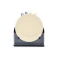 Tappetino isolante termico rotondo in silicone con supporto, sottopentola antiscivolo. - Set Trasparente