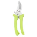 Cesoia da giardino con manico verde, utensile manuale in acciaio inox per piante. - Forbici curve verde frutto