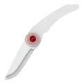 Coltello da frutta pieghevole in acciaio inossidabile, mini coltellino portatile. - Bianco