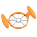Orange handle stainless steel apple slicer 8-slice fruit cutter tool for kitchen use - Orange
