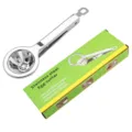 Stainless steel egg cutter with 304 material, mirror polishing, and convenient hang hole. - Hexagonal Egg Slicer (Color Box)