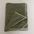Green Folded Beach Towel Outdoor Bath Towel Soft Absorbent Quick Drying Towel SKU - Green