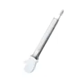 Pinza da cucina in acciaio inox con punta in silicone a guanto e blocco, bianca. - 9 Pollici / Bianco