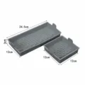 Set teglia da forno in silicone, stampo per torta grigio con dimensioni precise. - Set di 2 pezzi / Grigio