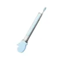 Pinza per alimenti in acciaio inossidabile con punte in silicone e comodo blocco ad anello. - 9 Pollici / Blu