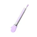 Pinza per alimenti in acciaio inox con impugnatura in silicone viola e blocco, antiscivolo. - 9 Pollici / Viola
