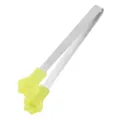 Pinza per Ghiaccio in Acciaio Inossidabile con Zampa di Gatto Gialla in Silicone - Giallo Puro