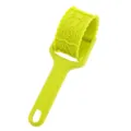 Green plastic dough roller cookie cutter baking tool with cute rabbit embossing pattern design. - Rabbit Style Dough Roller / Yellow-Green