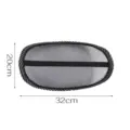 Black mesh car lumbar pillow breathable mesh car seat back support cushion 32x20cm size - 20x32cm / Black