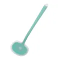 Mint green silicone cooking spatula for non-stick cookware, heat-resistant kitchen tool. - S / Translucent Green