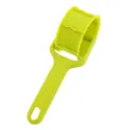 Rouleau à pâtisserie en plastique vert moule à biscuits outil de cuisson pour dessert - Rouleau à pâtisserie carré / Jaune-vert