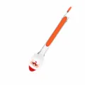 Christmas silicone food tong, stainless steel steak BBQ clip with cute Santa design. - 9" Bearded Santa Claus