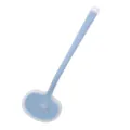 Blue silicone spatula kitchen tool with sun cutout design and long handle for cooking. - S / Translucent Blue