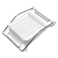 Affettaverdizie da cucina in acciaio inox e plastica bianca per uova banane e carne - Affettaverdure a 14 fili / Bianco
