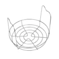 Stainless steel canning rack with folding handles, durable kitchen steaming basket tool. - Wire Handle Style A