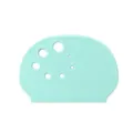 Thickened plastic baking scraper with scale and holes, durable kitchen tool for dough cutting. - Blue