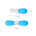 Supporti per mais in acciaio inossidabile blu set forchetta BBQ, design a doppia punta cucina. - Blu 1 Paio