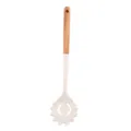Mestolo per pasta in silicone bianco con manico in legno, utensile cucina resistente - Zampa Rosa