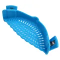 Scolapasta in silicone per pentole scolapasta clip per spaghetti filtro cucina blu - Imballaggio in sacchetto / Blu
