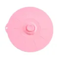 Rosa Silikon Schüssel Deckel Frischehalteabdeckung Topfdeckel Küchen Lebensmittel Verschluss - Durchmesser 15cm / Rosa
