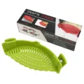 Scolapasta in silicone per pentole scolapiatti universale verdure cucina utensile pro - In Scatola Colorata / Verde