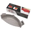 Scolapasta in silicone da pentola scolino da cucina grigio per pasta e verdure. - In Scatola Colorata / Grigio