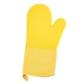 Guanto da forno in silicone cotone resistente al calore cucina cottura antiscivolo microonde - Giallo