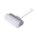 Rouleau a patisserie en plastique grille coupe-pate outil de cuisson de cuisine blanc manuel - Rouleau à losanges pour tarte