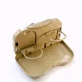 Car folding dining table beige back seat multi-functional beverage cup holder tray - Beige