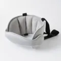 Kids car seat head support band, baby sleeping auxiliary cushion for safe travel comfort. - Gray