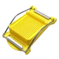 Taglia uova e carne giallo multifunzione tagliabanane utensile da cucina pratico - Affettaverdure a 14 fili / Giallo