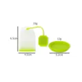 Set infusore per tè in silicone a forma di foglia con gocciolatoio verde cucina - Stile Busta da Tè in Silicone