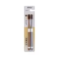 Oumijie adult soft bristle toothbrush set 2 pieces gold silver ultra-fine daily oral care - 2 Pieces/Pack / Two-tone Gold Silver