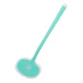 Green silicone spatula with sun pattern design, heat resistant kitchen tool for nonstick cookware. - L / Translucent Green