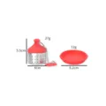 Infusore per tè in silicone e acciaio inossidabile con vaschetta raccogligocce. - Stile Barile in Silicone