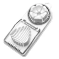Tagliauova da cucina multifunzionale, base in plastica bianca con fili in acciaio inox. - Affetta uova 2 in 1 / Bianco