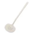 Heat-resistant silicone spatula with cute sun pattern and hanging hole for home kitchen. - L / Translucent White