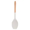 spatola in silicone con manico in legno bianca resistente al calore utensile cucina - Spatola da Pasticceria