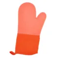 Guanto da forno in silicone arancione, guanto da cucina resistente al calore con presa antiscivolo. - Arancione